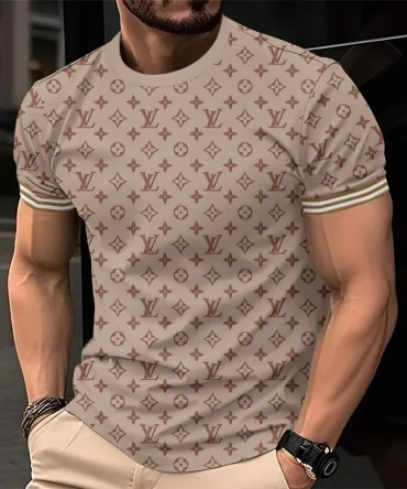 Louis Vuitoon Lv 3D Printed T-Shirt Limited Edition 2026 - Lx-Tslv2025093