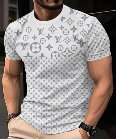 Louis Vuitoon Lv 3D Printed T-Shirt Limited Edition 2026 - Lx-Tslv2025095