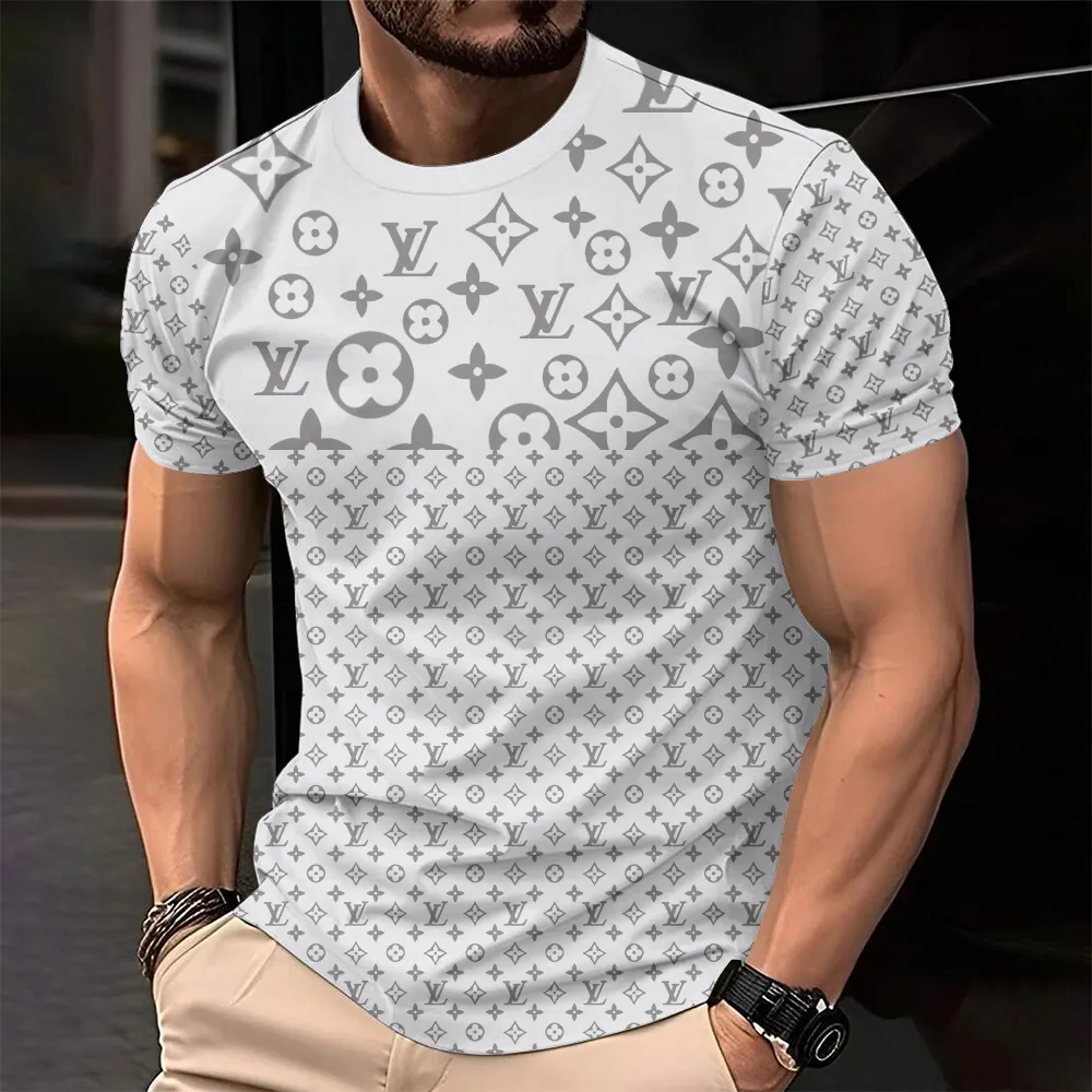 Louis Vuitoon Lv 3D Printed T-Shirt Limited Edition 2026 - Lx-Tslv2025095