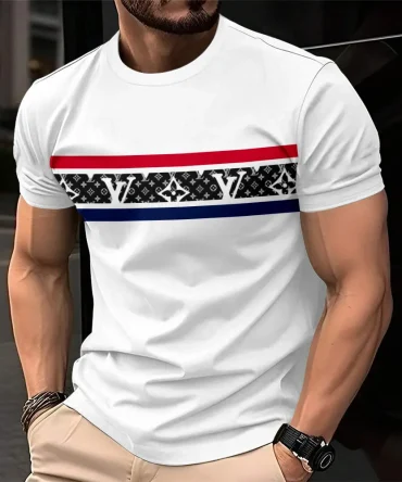 Louis Vuitoon Lv 3D Printed T-Shirt Limited Edition 2026 - Lx-Tslv2025096