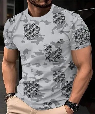 Louis Vuitoon Lv 3D Printed T-Shirt Limited Edition 2026 - Lx-Tslv2025097