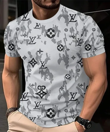 Louis Vuitoon Lv 3D Printed T-Shirt Limited Edition 2026 - Lx-Tslv2025098