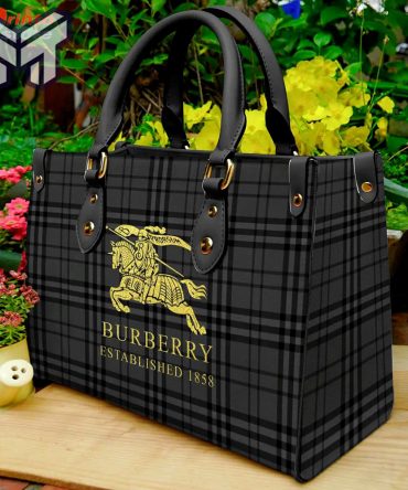 Limited Edition Burberry Leather Handbag Luxury Brand Type01