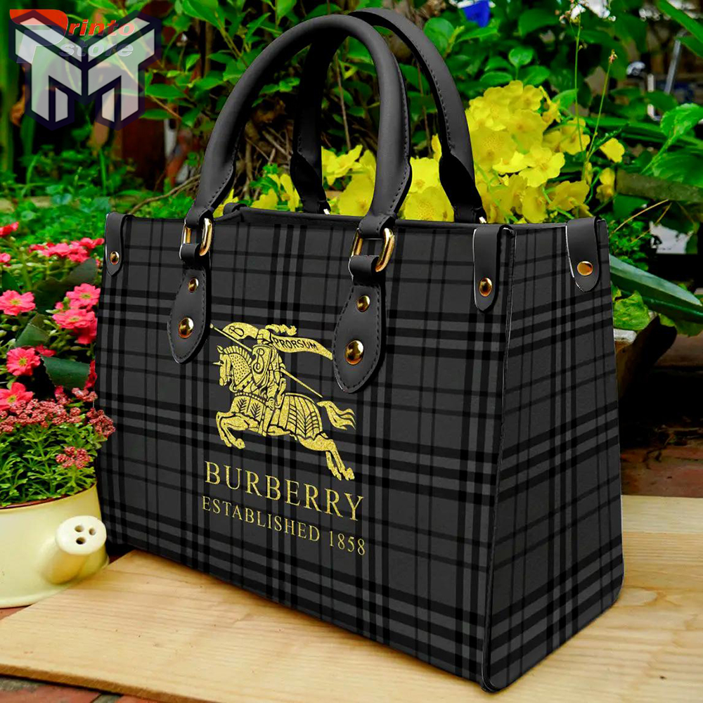 Limited Edition Burberry Leather Handbag Luxury Brand Type01