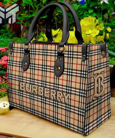 Limited Edition Burberry Leather Handbag Luxury Brand