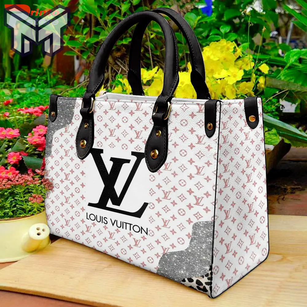 Limited Edition Louis Vuitton White Leather Handbag Luxury Brand