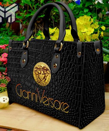 Limited Edition Vs Leather Handbag Luxury Brand Versace