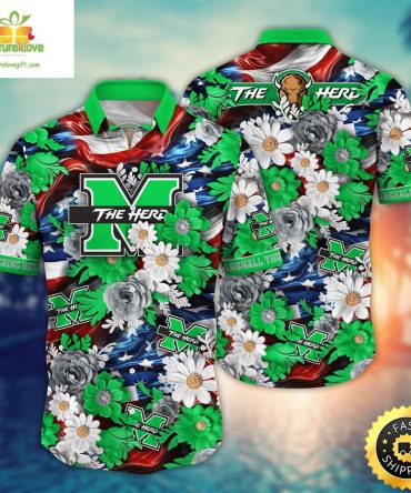 Marshall Thundering Herd Ncaa3 Hawaii Shirt Independence Day