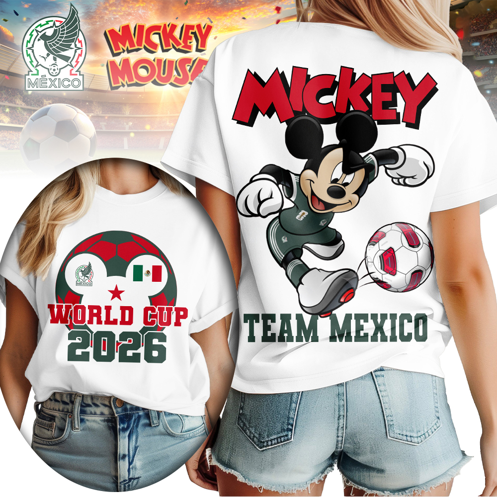 Mexico , Premium Wc26 Mickey Women Shirt