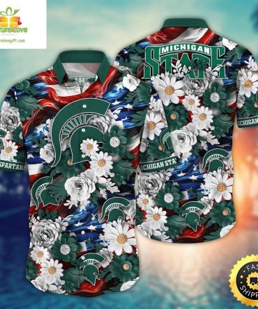 Michigan State Spartans Ncaa1 Hawaii Shirt Independence Day