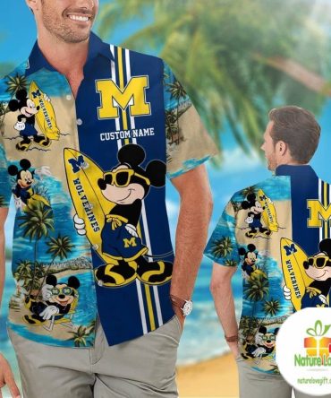 Personalized Michigan Wolverines Hawaiian Shirt