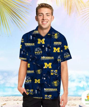Michigan Wolverines Personalized Ncaa Hawaiian Shirt