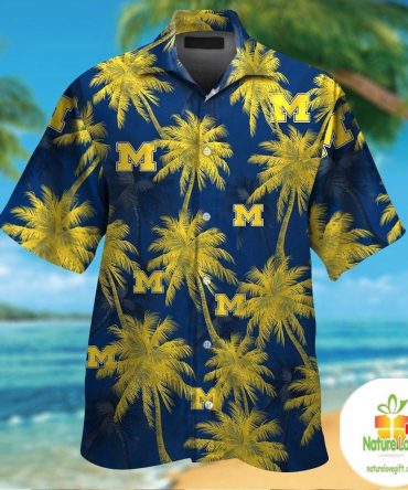 Michigan Wolverines Hawaiian Shirt Short Sleeve Aloha Shirts