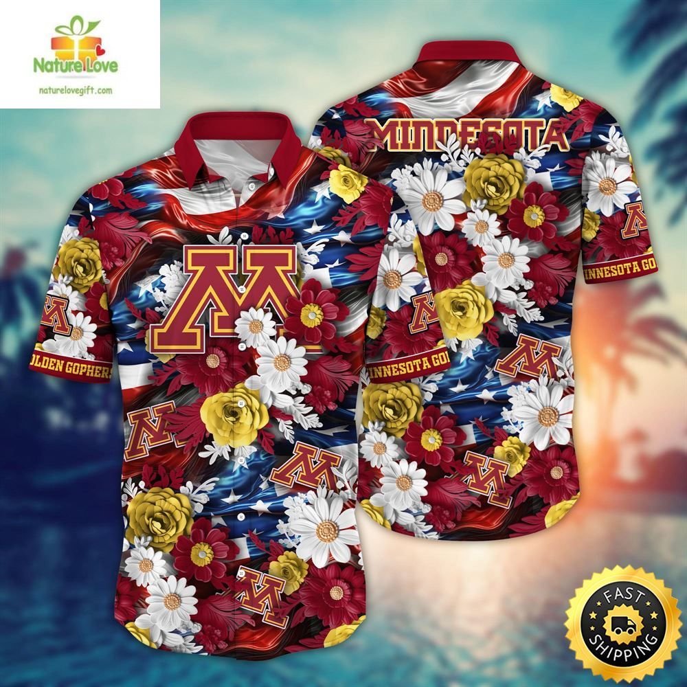 Minnesota Golden Gophers Ncaa Hawaii Shirt Independence Day