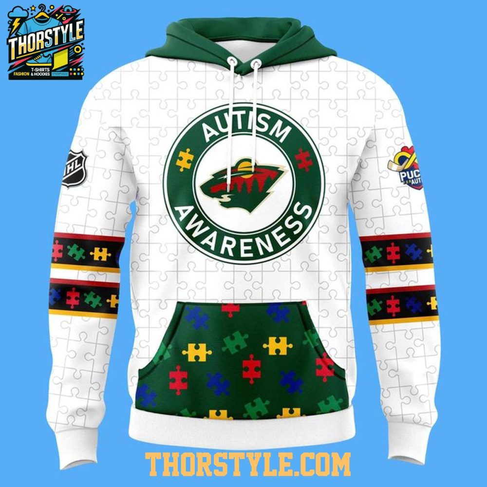 Minnesota Wild X Autism Acceptance Day 2026 Hoodie T-Shirts - Image 2