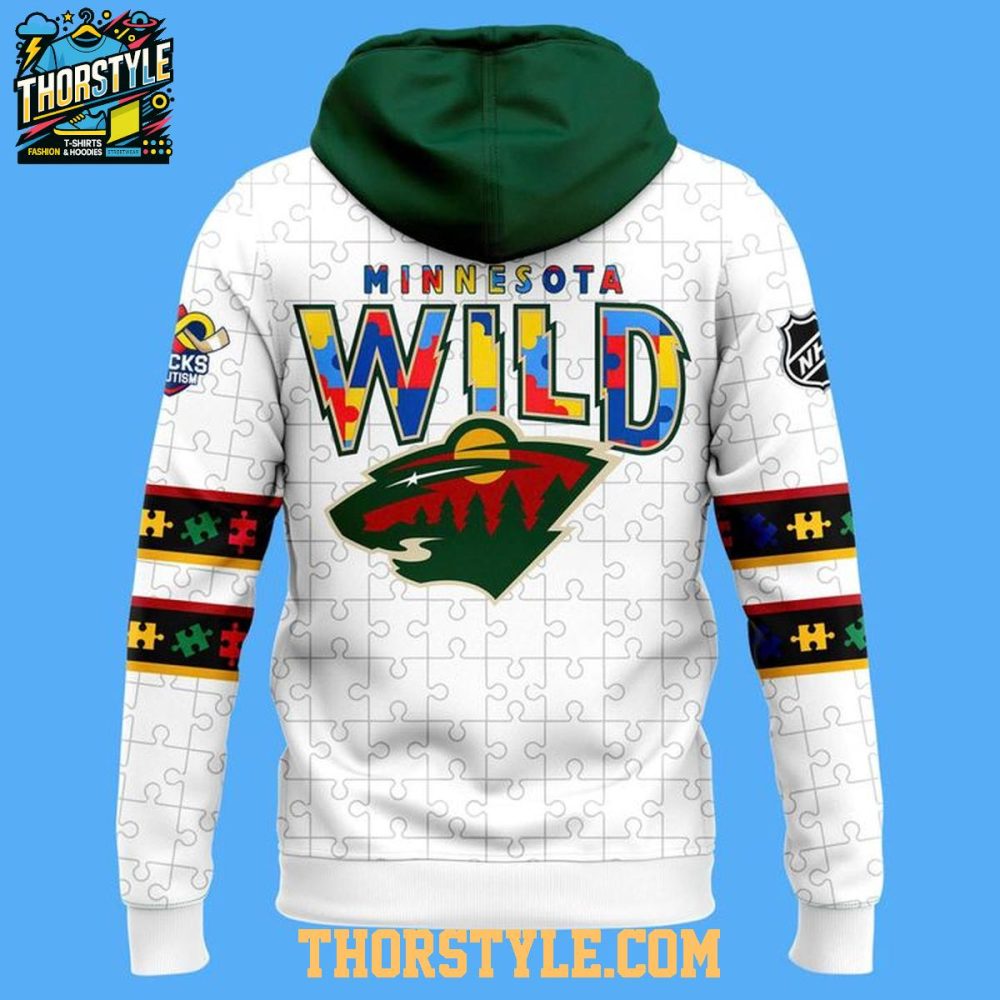 Minnesota Wild X Autism Acceptance Day 2026 Hoodie T-Shirts - Image 3