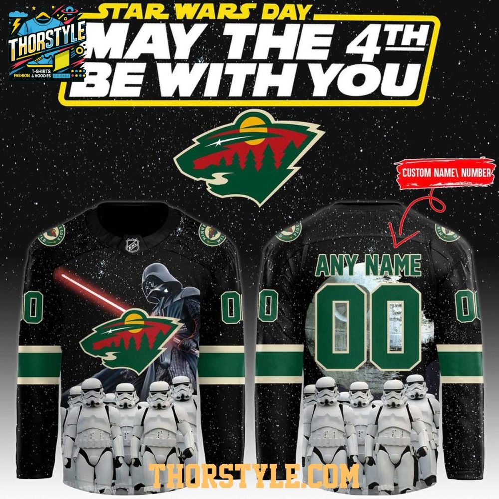 Minnesota Wild X Star Wars Night 2026 Personalized Hockey Jersey