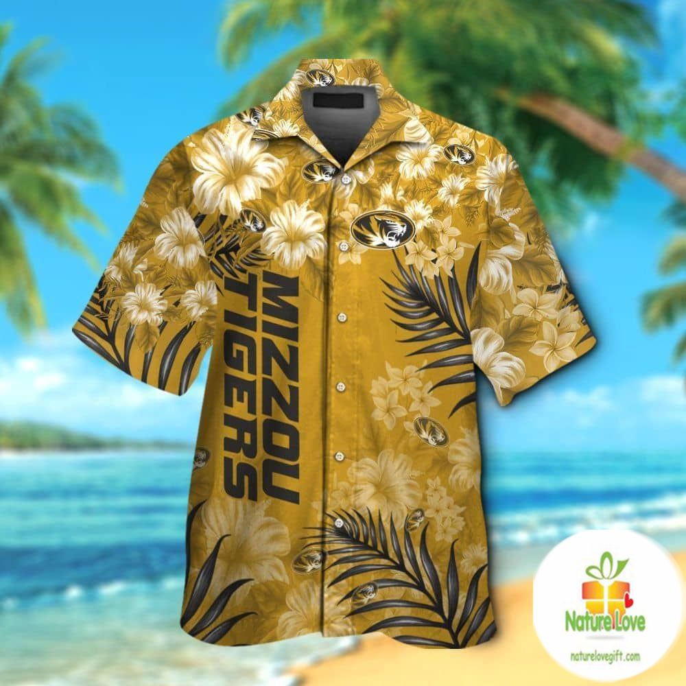 Missouri Tigers Hawaiian Shirt Short Sleeve Aloha Button Up Ver01