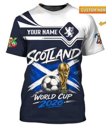 Unisex Shirt Hoodie - Custom Scotland World Cup 2026 Shirt Hoodie