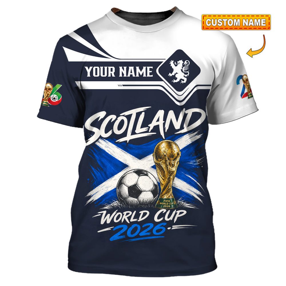 Unisex Shirt Hoodie - Custom Scotland World Cup 2026 Shirt Hoodie