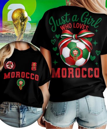 Morocco , Premium Wc26 Just A Girl Who Loves Soccer Shirt