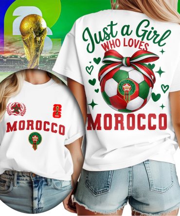 Morocco , Premium Wc26 Just A Girl Who Loves Soccer Shirt