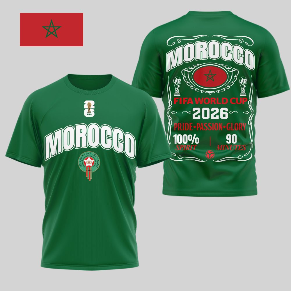 Morocco , Premium Wc26 Pride Passion Glory 3D Shirt