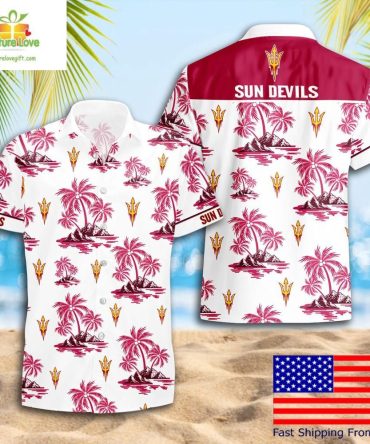 Arizona State Sun Devils Hawaiian Shirt Coconut Tree Logo