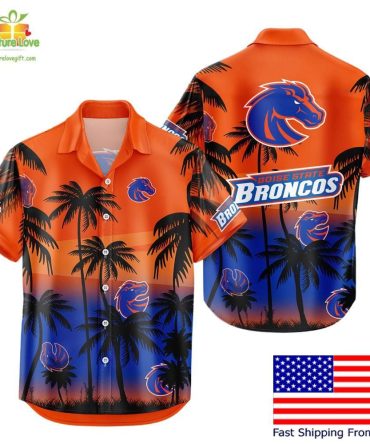 Boise State Broncos Hawaiian Shirt Tropical Coconut Forest Fan Gear