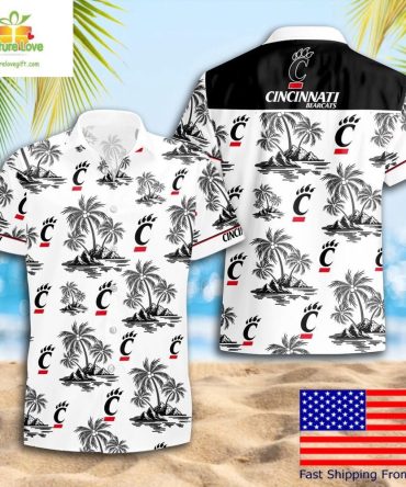 Ncaa Cincinnati Bearcats Hawaiian Shirt Coconut Tree Logo Summer