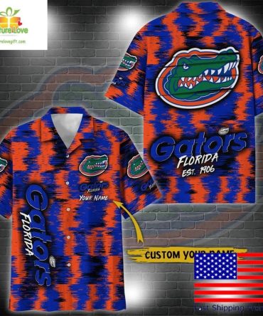 Florida Gators Ikat Hawaiian Shirt For Ncaa Fans