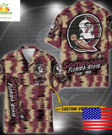 Florida State Seminoles Ikat Hawaiian Shirt For Fans