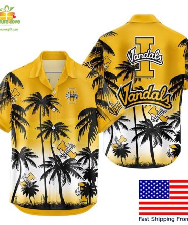 Idaho Vandals Hawaiian Shirt Ncaa Tropical Coconut Forest Fan Apparel