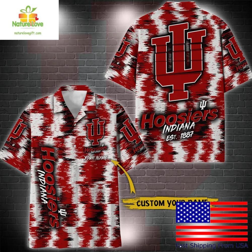 Indiana Hoosiers Ikat Hawaiian Shirt For Fans