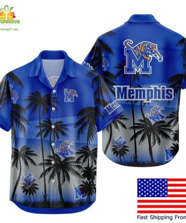 Memphis Tigers Hawaiian Shirt Coconut Forest Tropical Fan Style