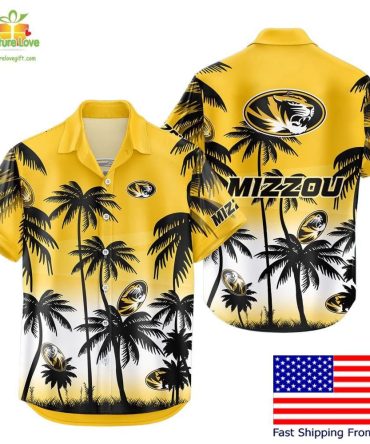 Missouri Tigers Hawaiian Shirt Ncaa Tropical Coconut Forest Fan