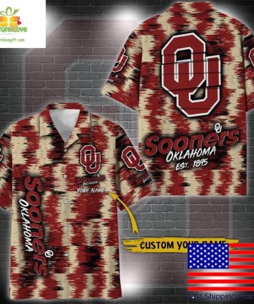 Oklahoma Sooners Ikat Hawaiian Shirt For Fans