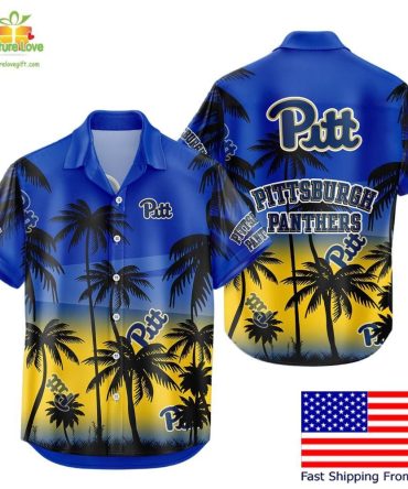 Pittsburgh Panthers Hawaiian Shirt Ncaa Tropical Fan Gear