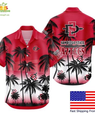 San Diego State Aztecs Hawaiian Shirt Coconut Forest Tropical Fan Gear