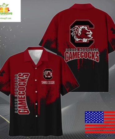 Ncaa Gamecocks Hawaiian Shirt Paint Splatter Design For Fans