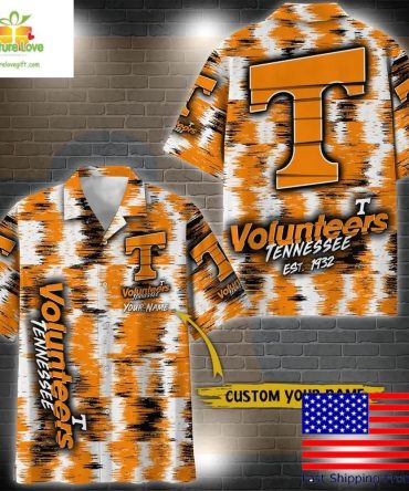 Tennessee Volunteers Ncaa Hawaiian Shirt Custom Ikat Design