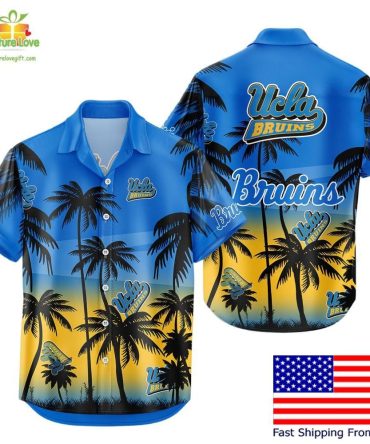 Ucla Bruins Hawaiian Shirt Coconut Forest Tropical Fan Style
