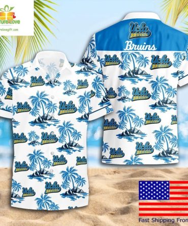 Ucla Bruins Hawaiian Shirt Coconut Tree Logo Summer Pattern