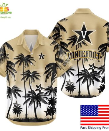 Vanderbilt Commodores Hawaiian Shirt Ncaa Tropical Coconut Fan Gear