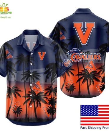 Virginia Cavaliers Hawaiian Shirt Tropical Coconut Forest Fan Gear