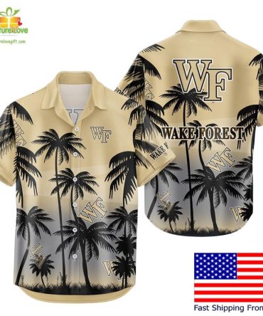 Ncaa Wake Forest Demon Deacons Tropical Hawaiian Shirt