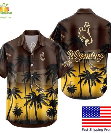 Wyoming Cowboys Hawaiian Shirt Coconut Forest Tropical Fan Gear