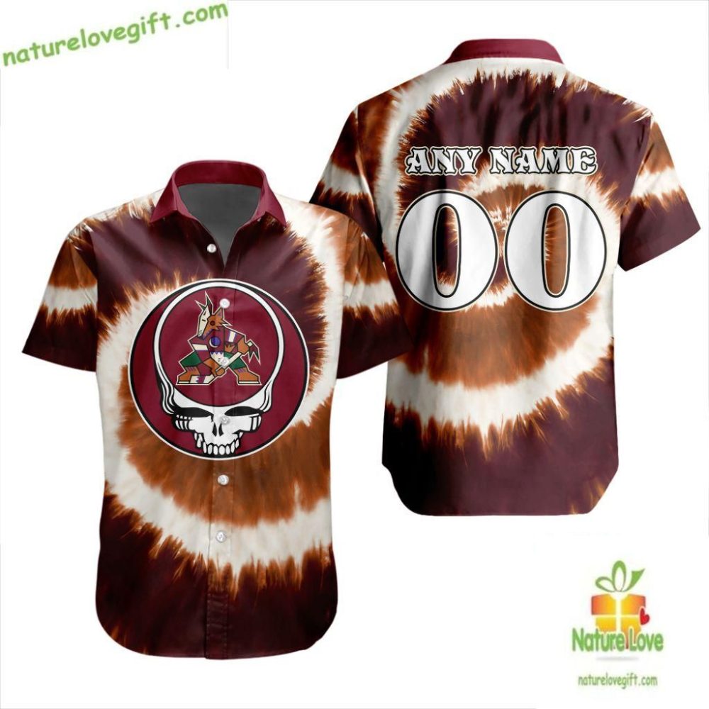 Grateful Dead Tie Dye Arizona Coyotes Hawaiian Shirt Lv607C96B4471F9B21