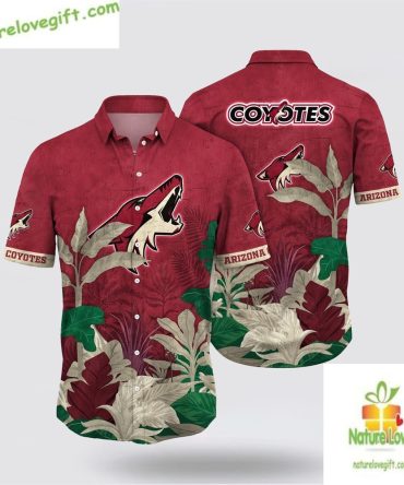 Arizona Coyotes Hawaiian Shirt Tropical Summer Fan Gear