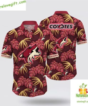 Arizona Coyotes Hawaiian Shirt Tropical Summer Hockey Fan Gift